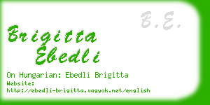 brigitta ebedli business card